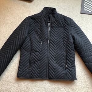 Tehama black quilted jacket lined